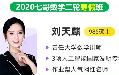 2020作业帮七哥数学刘天麒数学高考二轮复习寒假班视频课程含笔记百度云网盘下载