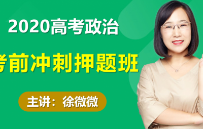2020徐微微高考政治押题班考试规律+考点梳理视频课程含讲义百度云网盘下载