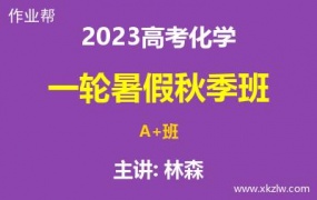 2023高考林森化学一轮复习暑假秋季A+班五木化学网课视频资料百度云网盘下载